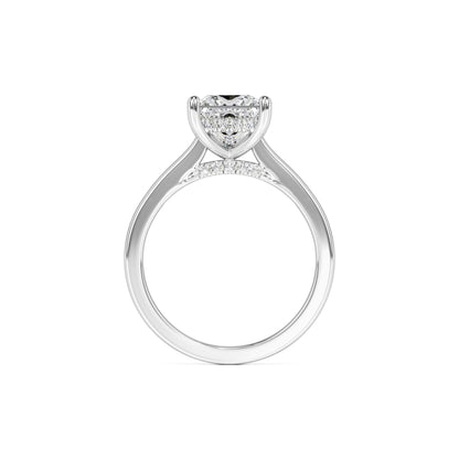 Ava Moissanite & Lab Grown Diamond Ring | White Gold | 4