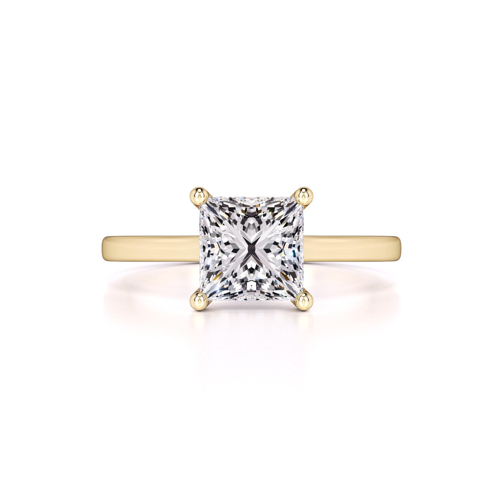 Ava Moissanite & Lab Grown Diamond Ring | Yellow Gold | 1