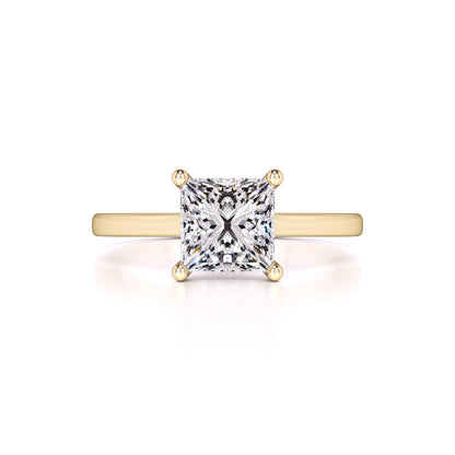 Ava Moissanite & Lab Grown Diamond Ring | Yellow Gold | 1