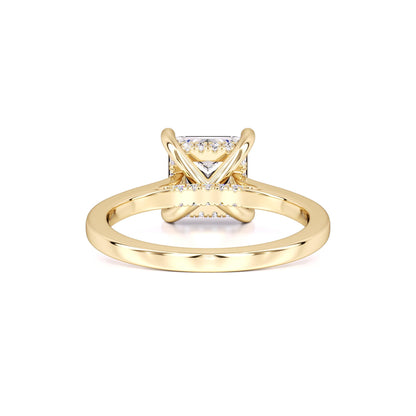 Ava Moissanite & Lab Grown Diamond Ring | Yellow Gold | 3
