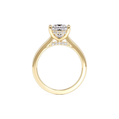 Ava Moissanite & Lab Grown Diamond Ring | Yellow Gold | 4