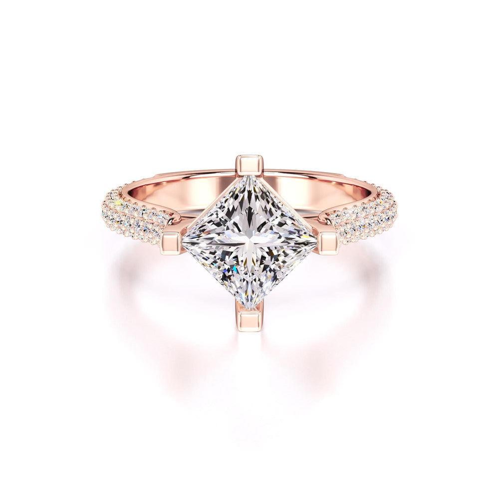 Lucia Lab Grown Diamond Ring | Rose Gold | 1