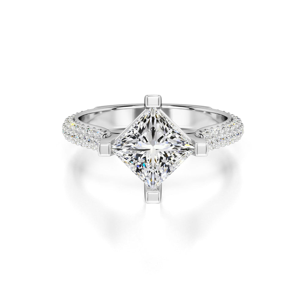 Lucia Lab Grown Diamond Ring | White Gold | 1