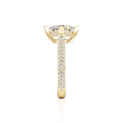 Lucia Lab Grown Diamond Ring | Yellow Gold | 4