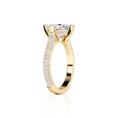 Lucia Lab Grown Diamond Ring | Yellow Gold | 3