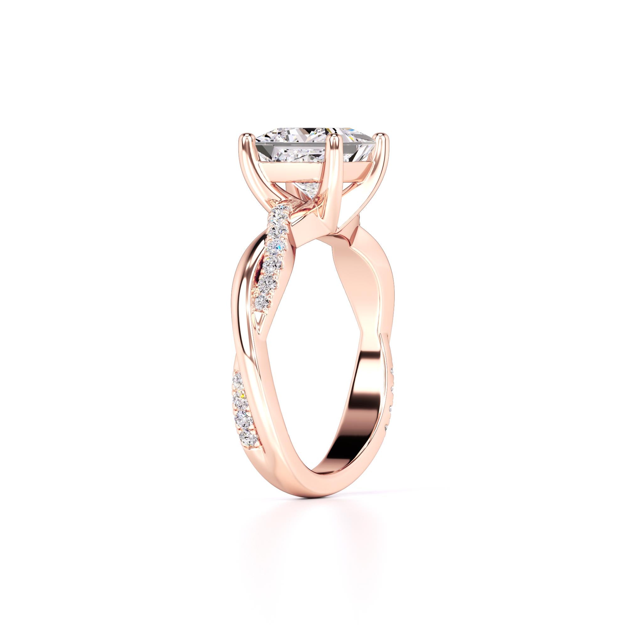 Tanya Lab Grown Diamond Ring | Rose Gold | 3