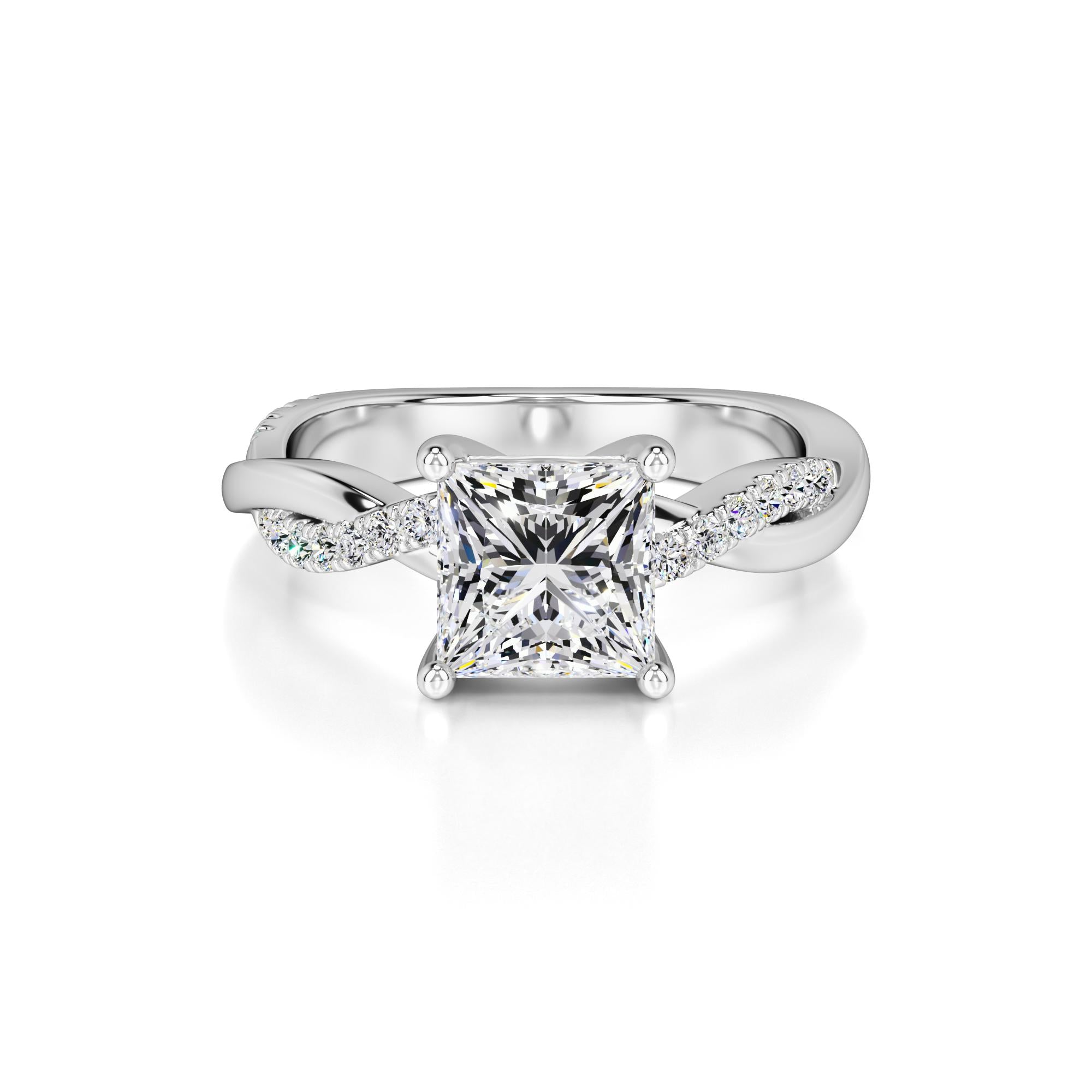 Tanya Lab Grown Diamond Ring | White Gold | 1