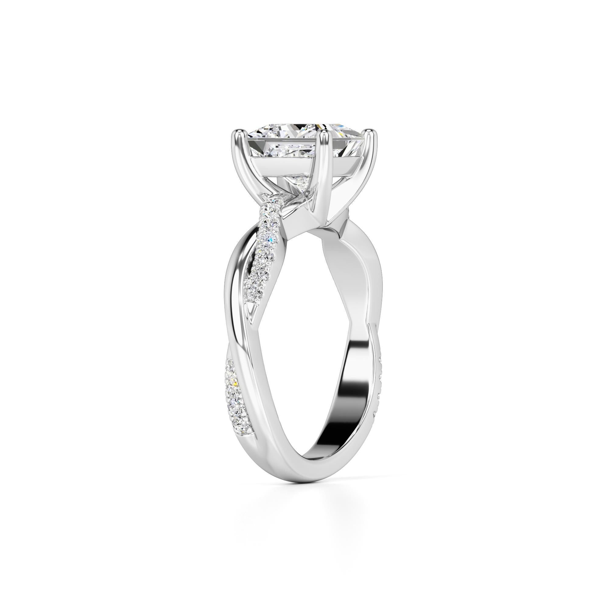 Tanya Lab Grown Diamond Ring | White Gold | 3