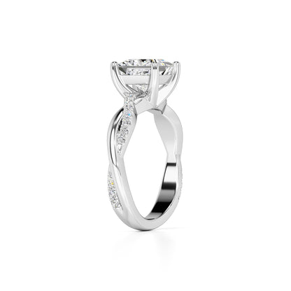 Tanya Lab Grown Diamond Ring | White Gold | 3