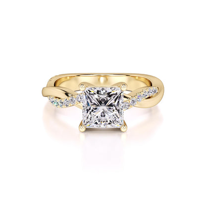 Tanya Lab Grown Diamond Ring | Yellow Gold | 1