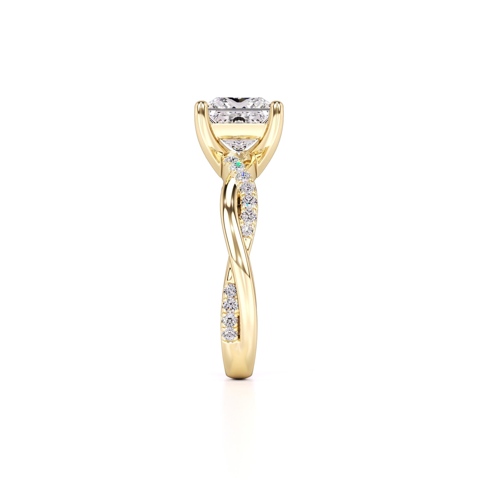Tanya Lab Grown Diamond Ring | Yellow Gold | 4