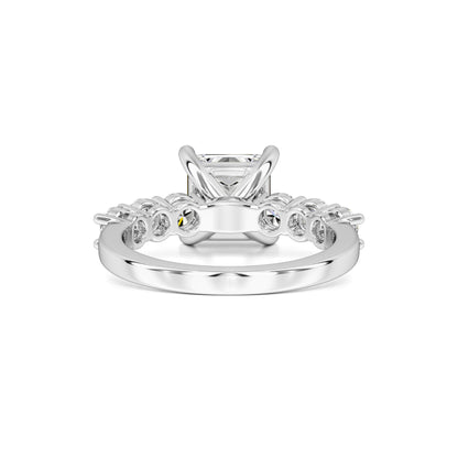 Blaire Moissanite & Lab Grown Diamond Ring | White Gold | 3