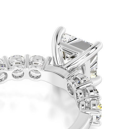 Blaire Moissanite & Lab Grown Diamond Ring | White Gold | 2