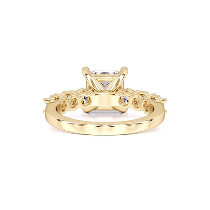 Blaire Moissanite & Lab Grown Diamond Ring | Yellow Gold | 3