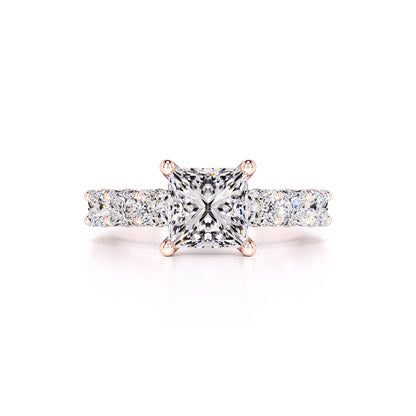 Jolie Moissanite & Lab Grown Diamond Ring | Rose Gold | 1