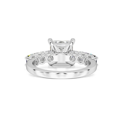 Jolie Moissanite & Lab Grown Diamond Ring | White Gold | 3