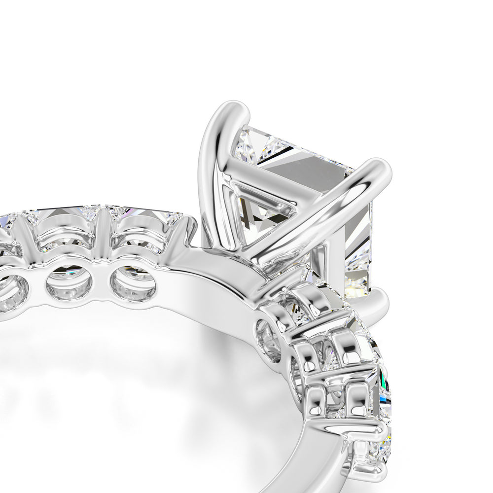 Jolie Moissanite & Lab Grown Diamond Ring | White Gold | 2