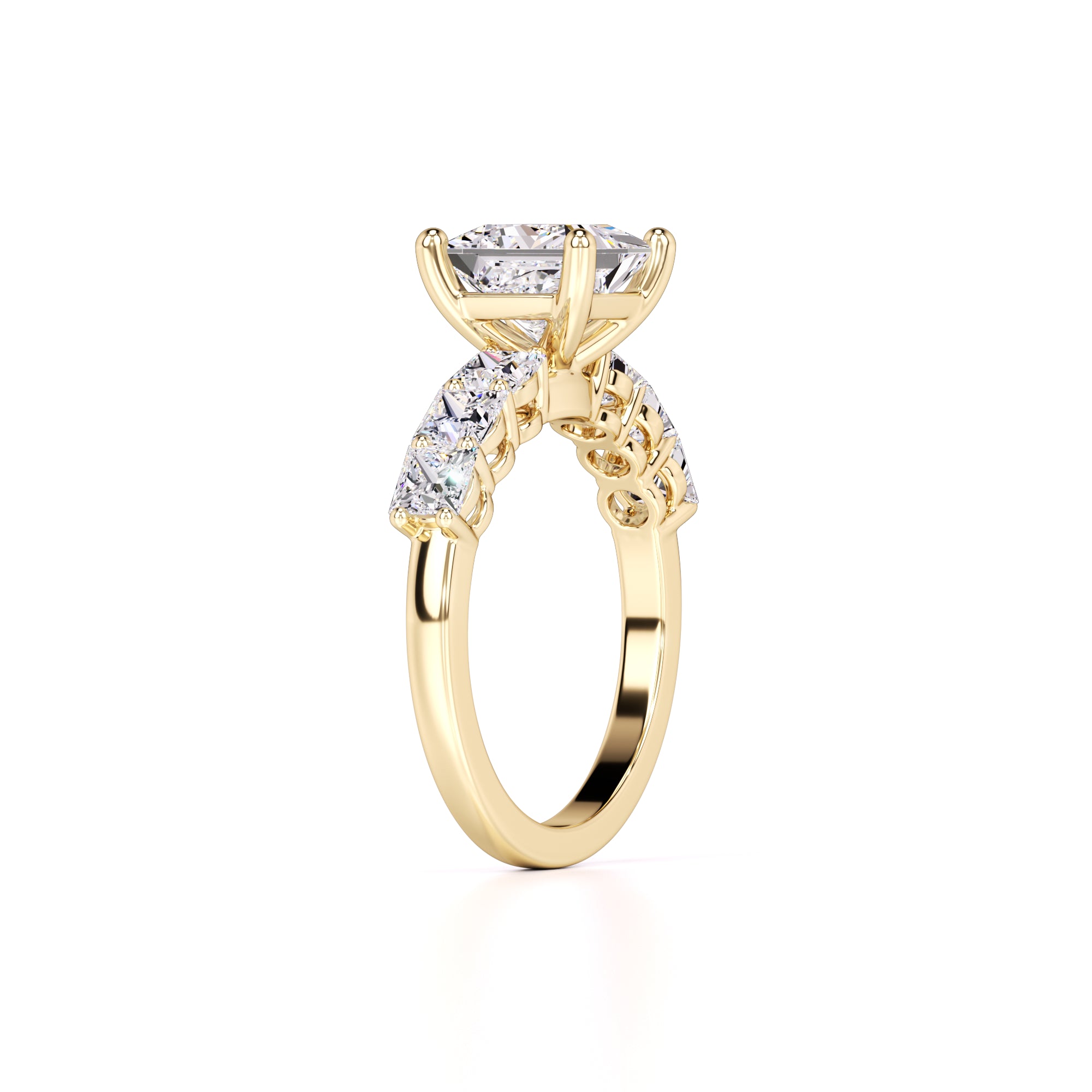 Jolie Lab Grown Diamond Ring | Yellow Gold | 3