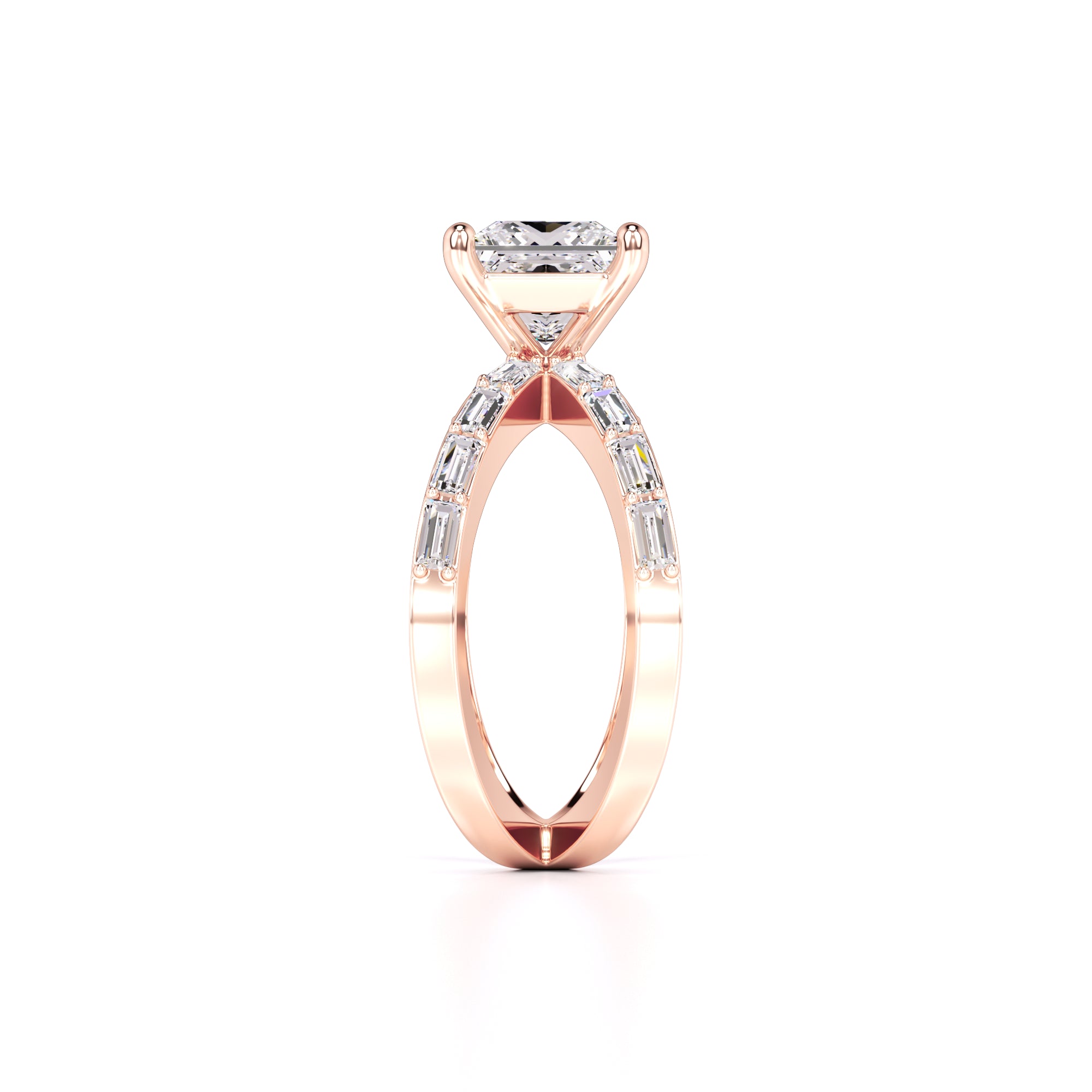 Rosa Lab Grown Diamond Ring | Rose Gold | 4