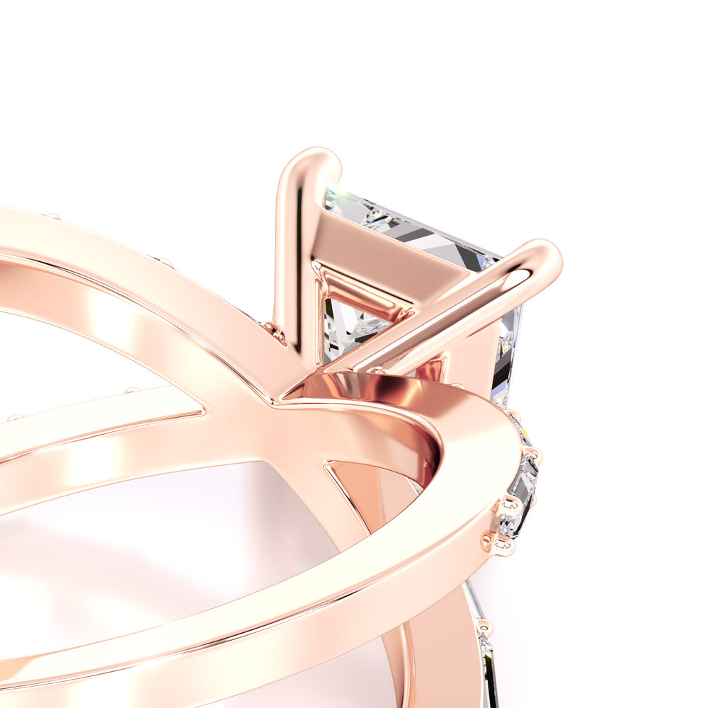 Rosa Lab Grown Diamond Ring | Rose Gold | 2