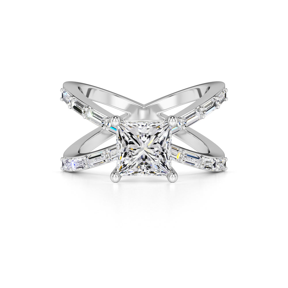 Rosa Lab Grown Diamond Ring | White Gold | 1