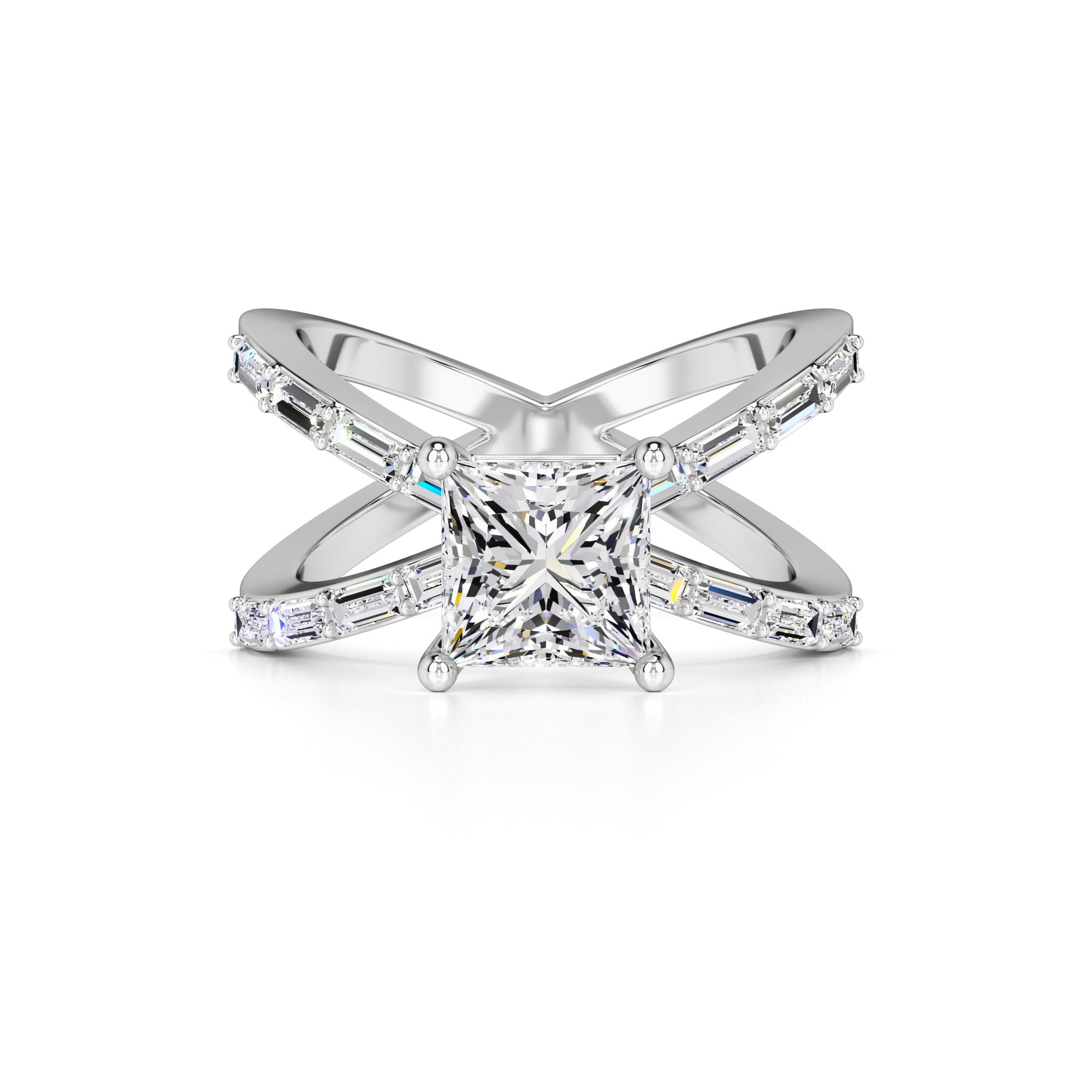 Rosa Lab Grown Diamond Ring | White Gold | 1