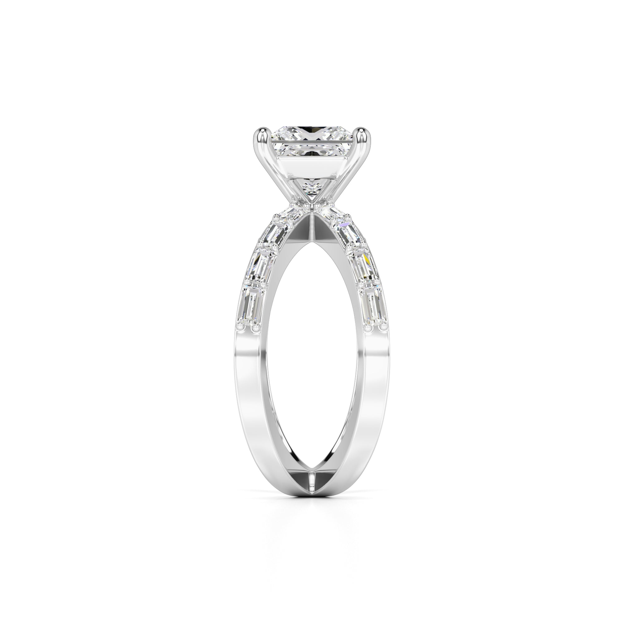 Rosa Lab Grown Diamond Ring | White Gold | 4