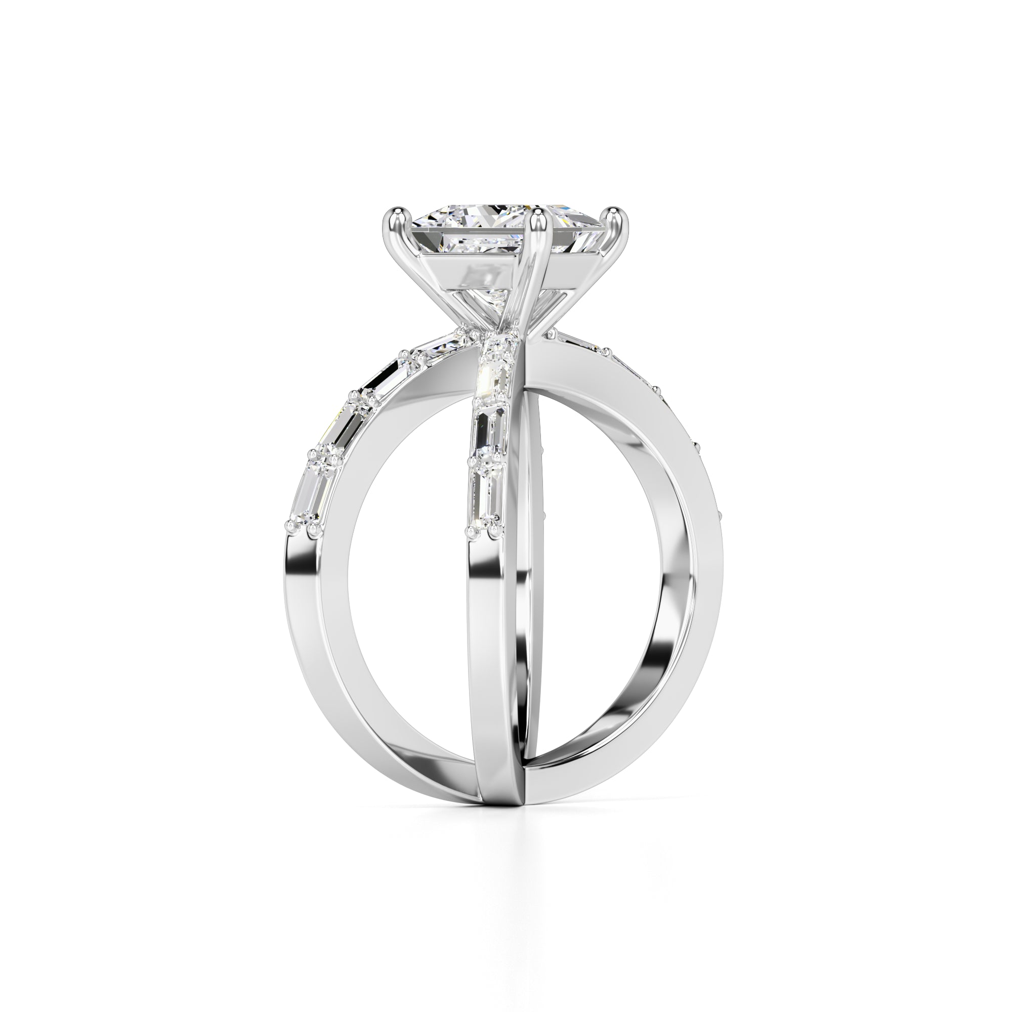 Rosa Lab Grown Diamond Ring | White Gold | 3