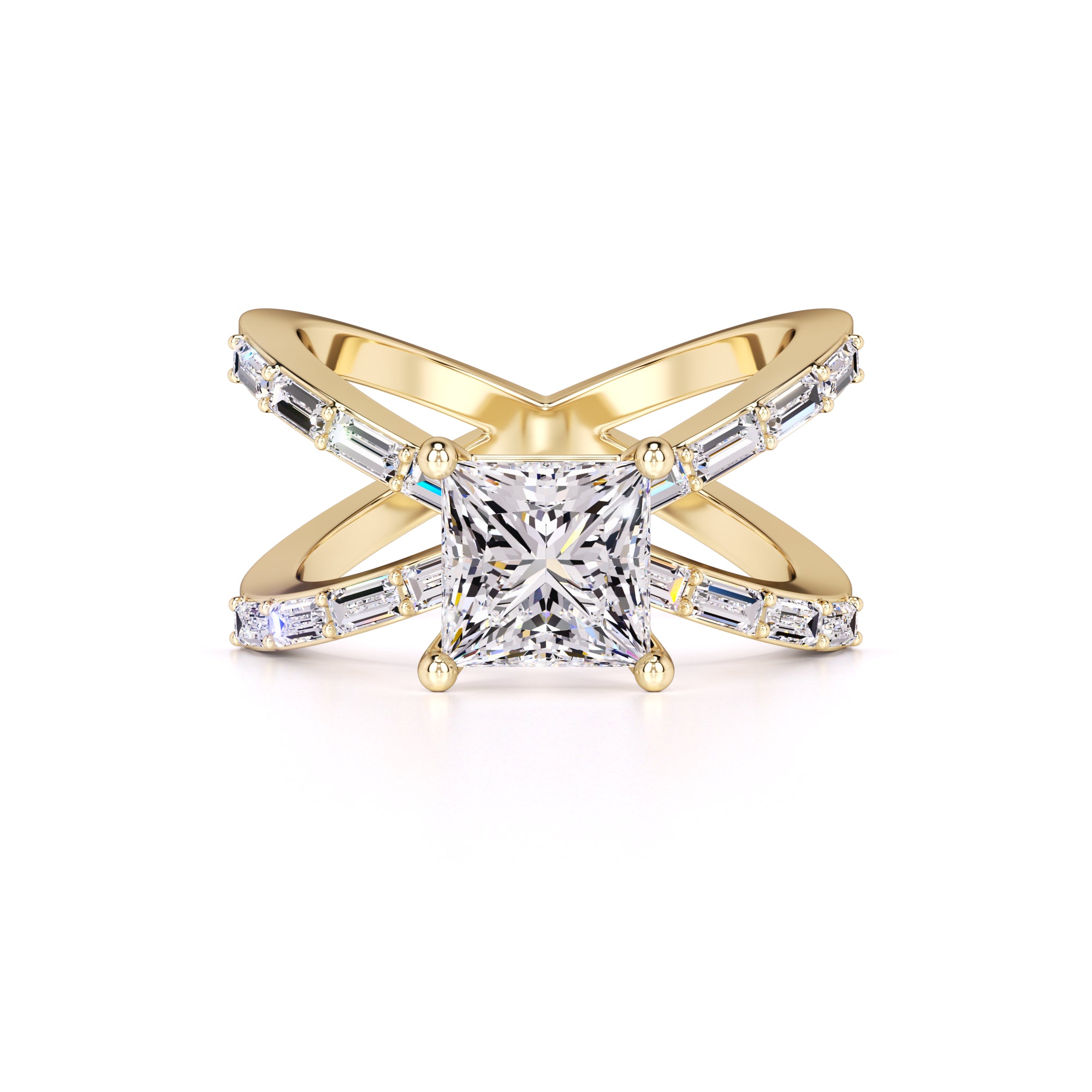 Rosa Lab Grown Diamond Ring | Yellow Gold | 1