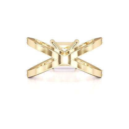 Rosa Moissanite & Lab Grown Diamond Ring | Yellow Gold | 3