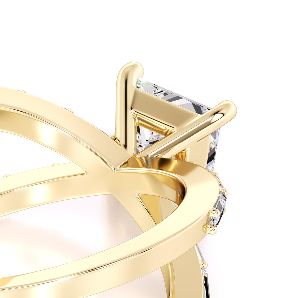 Rosa Lab Grown Diamond Ring | Yellow Gold | 2