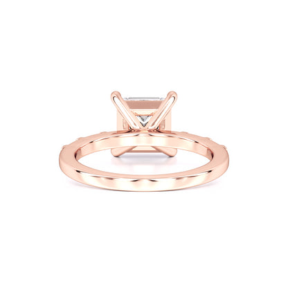 Marlowe Moissanite & Lab Grown Diamond Ring | Rose Gold | 3
