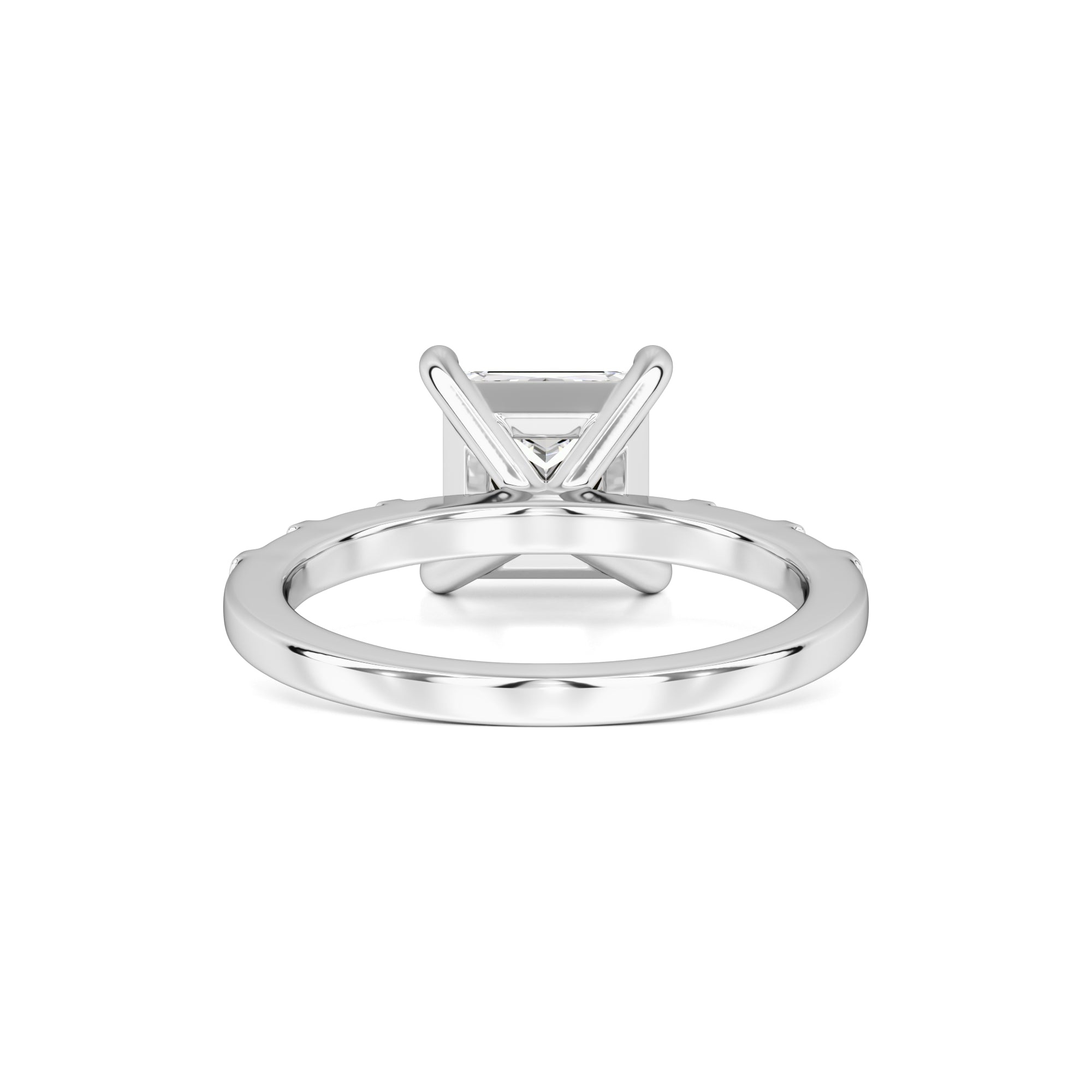 Marlowe Moissanite & Lab Grown Diamond Ring | White Gold | 3