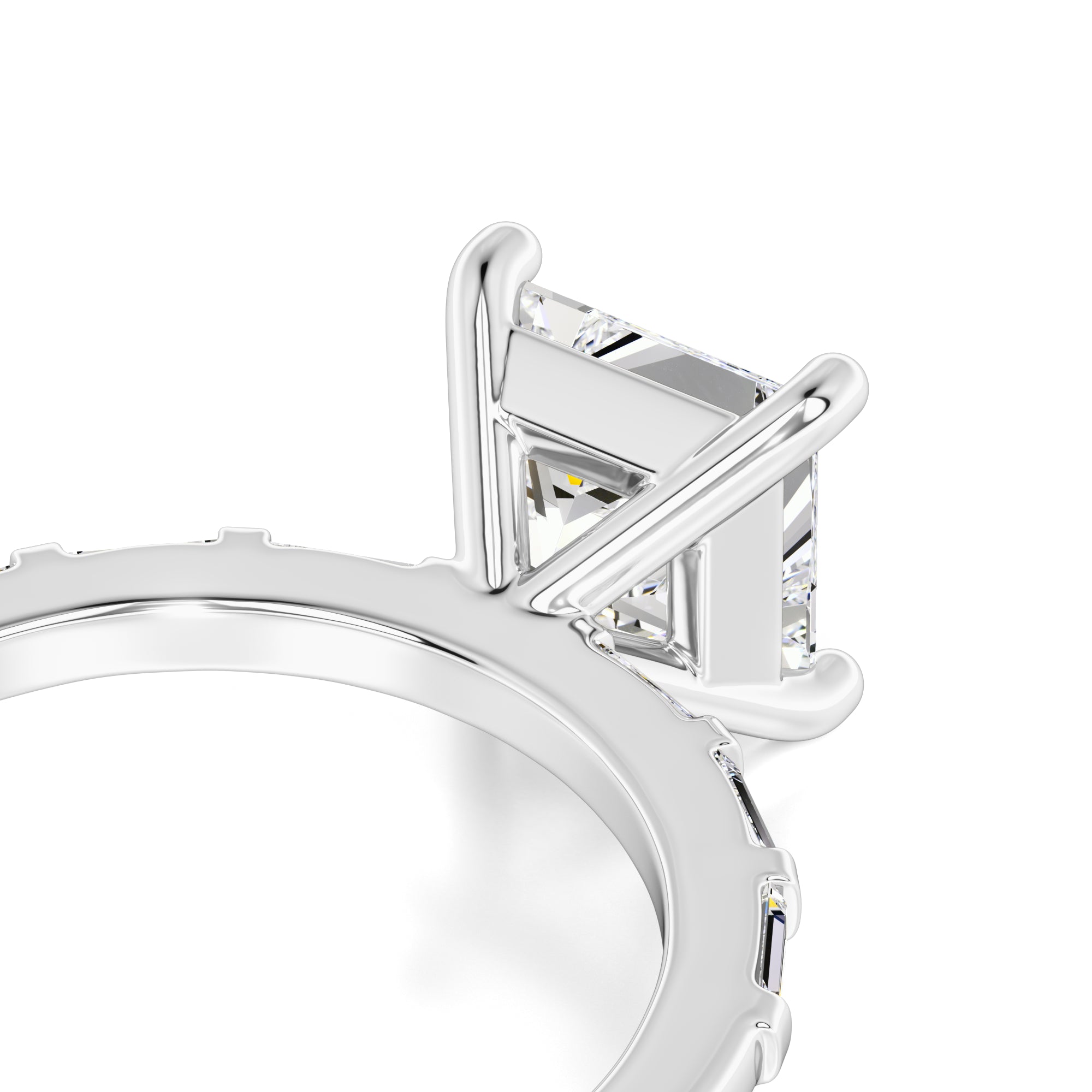 Marlowe Moissanite & Lab Grown Diamond Ring | White Gold | 2
