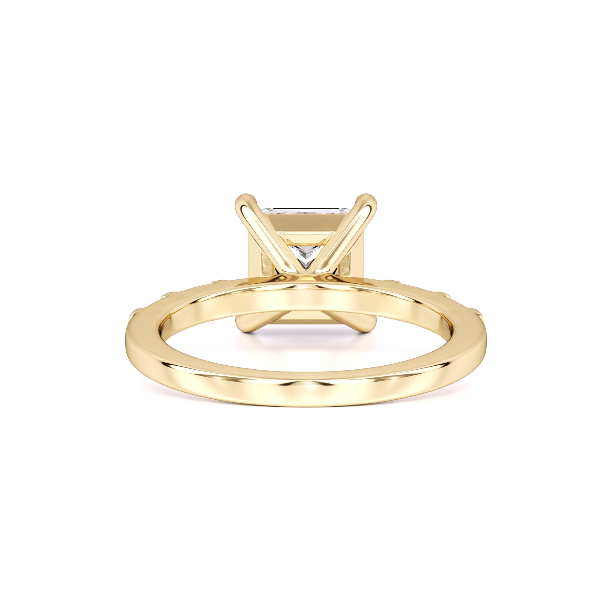 Marlowe Moissanite & Lab Grown Diamond Ring | Yellow Gold | 3