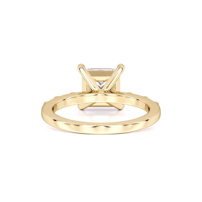 Marlowe Moissanite & Lab Grown Diamond Ring | Yellow Gold | 3