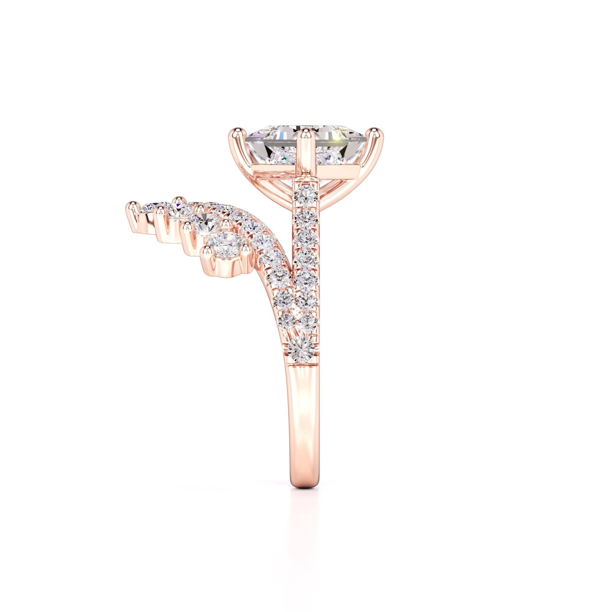Finley Lab Grown Diamond Ring | Rose Gold | 4