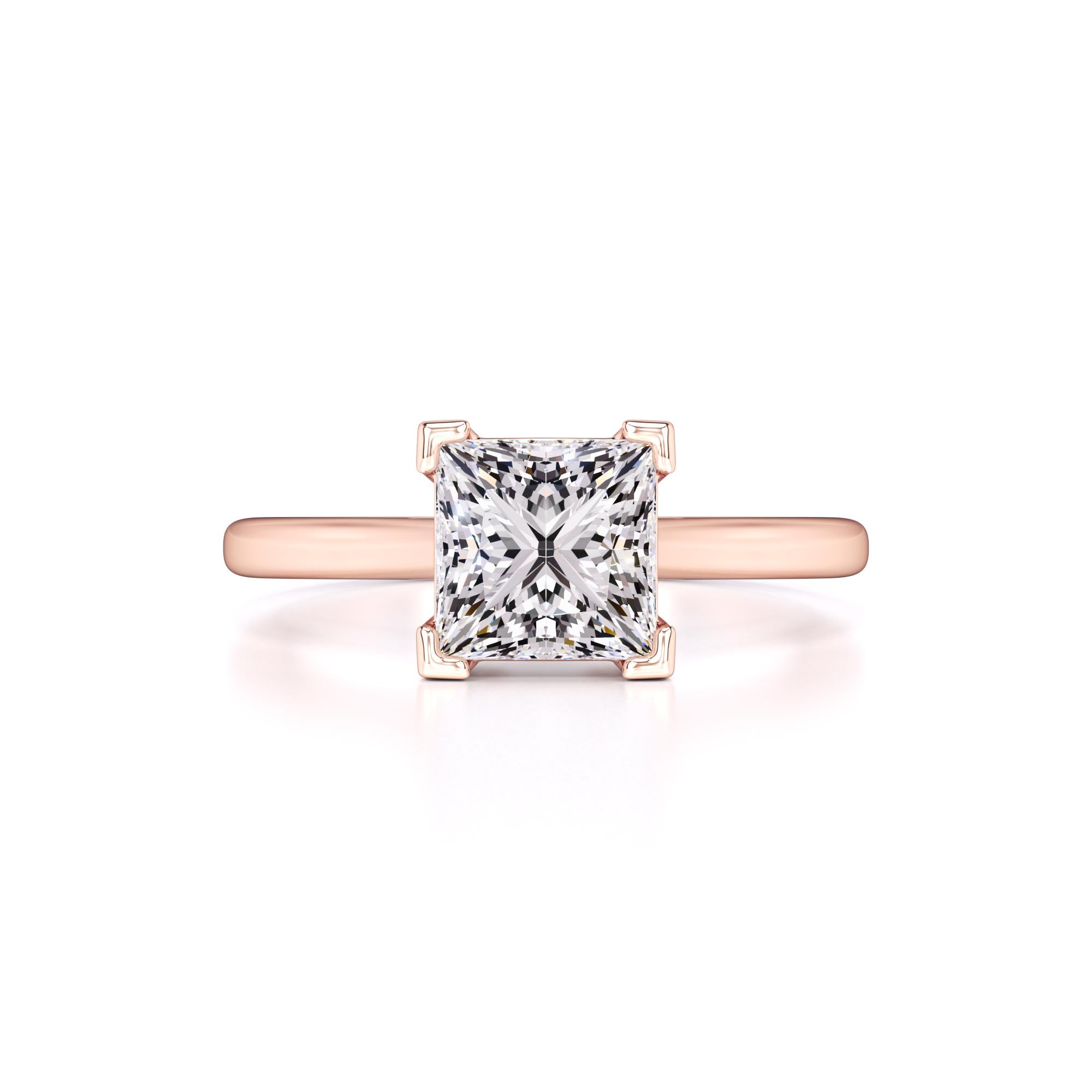 Charlee Moissanite Ring | Rose Gold | 1