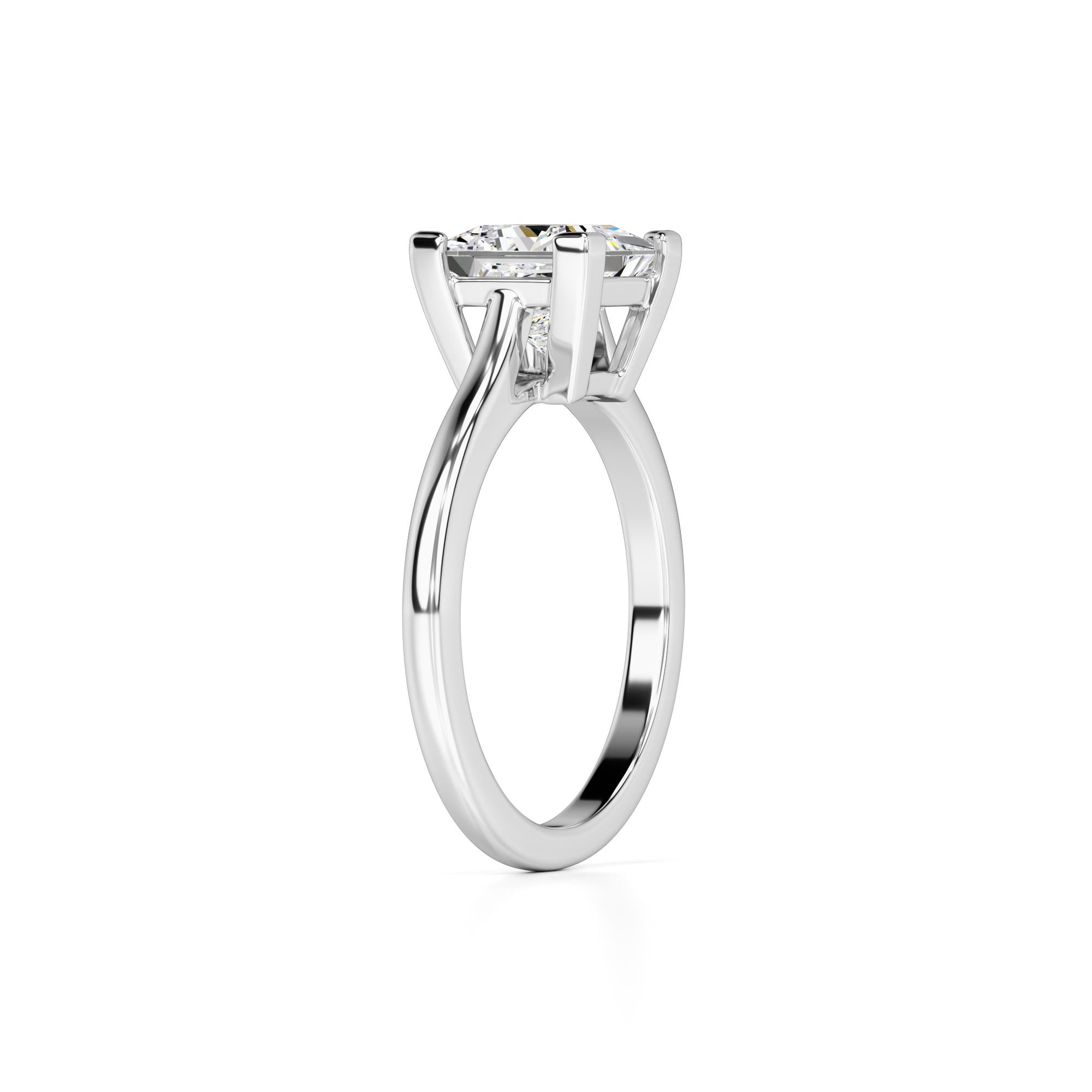Charlee Lab Grown Diamond Ring | White Gold | 3