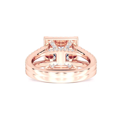 Dallas Moissanite & Lab Grown Diamond Ring | Rose Gold | 3