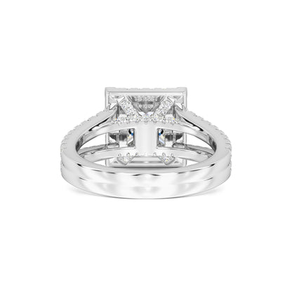 Dallas Moissanite & Lab Grown Diamond Ring | White Gold | 3