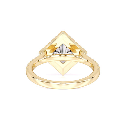 Ember Moissanite & Lab Grown Diamond Ring | Yellow Gold | 3