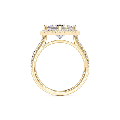 Ember Moissanite & Lab Grown Diamond Ring | Yellow Gold | 4