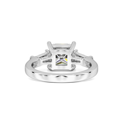 Kora Moissanite & Lab Grown Diamond Ring | White Gold | 3