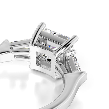 Kora Moissanite & Lab Grown Diamond Ring | White Gold | 2