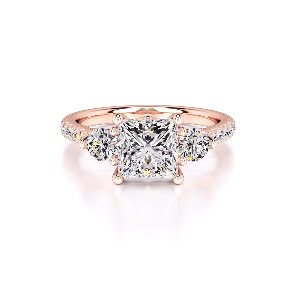 Saffron Lab Grown Diamond Ring | Rose Gold | 1