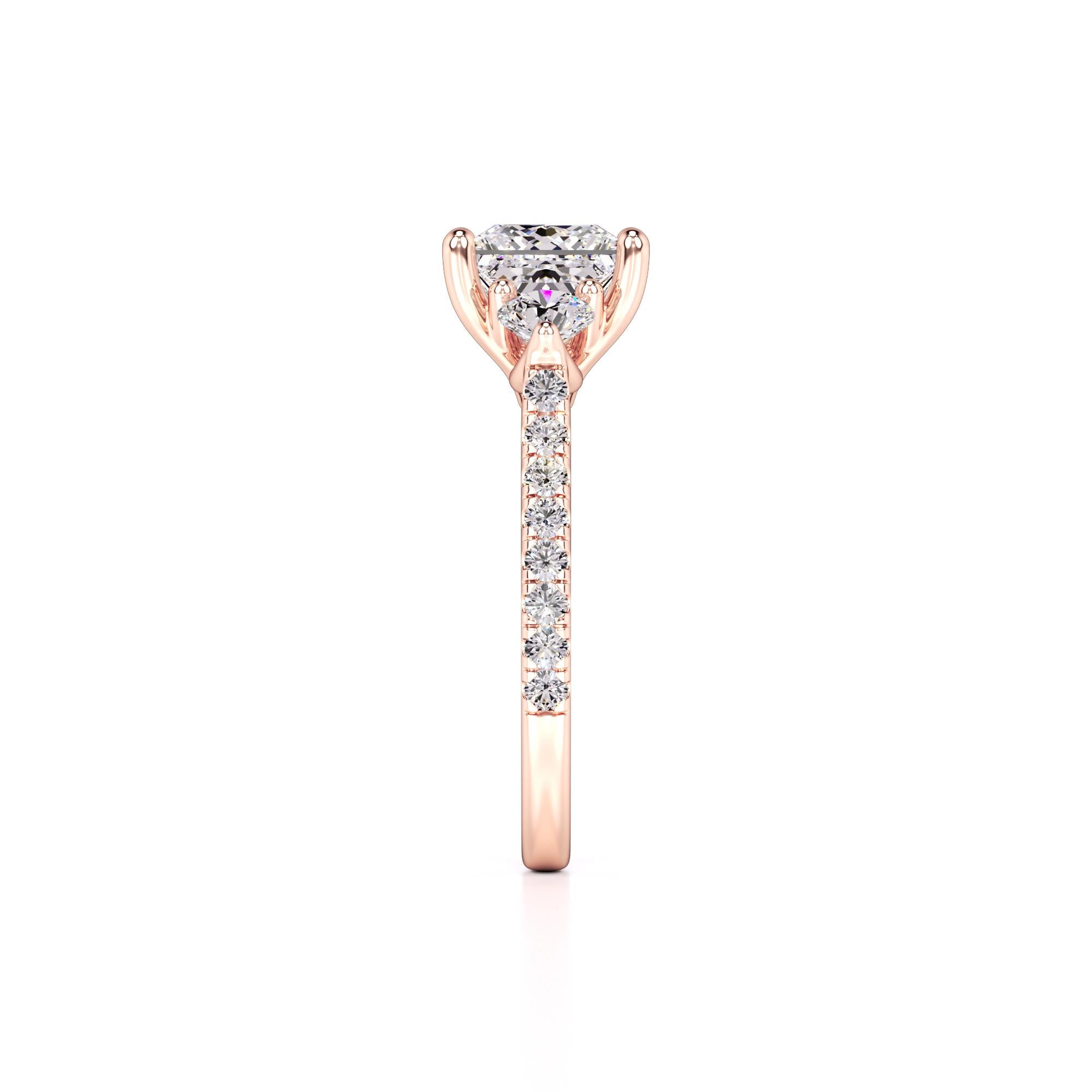 Saffron Lab Grown Diamond Ring | Rose Gold | 4