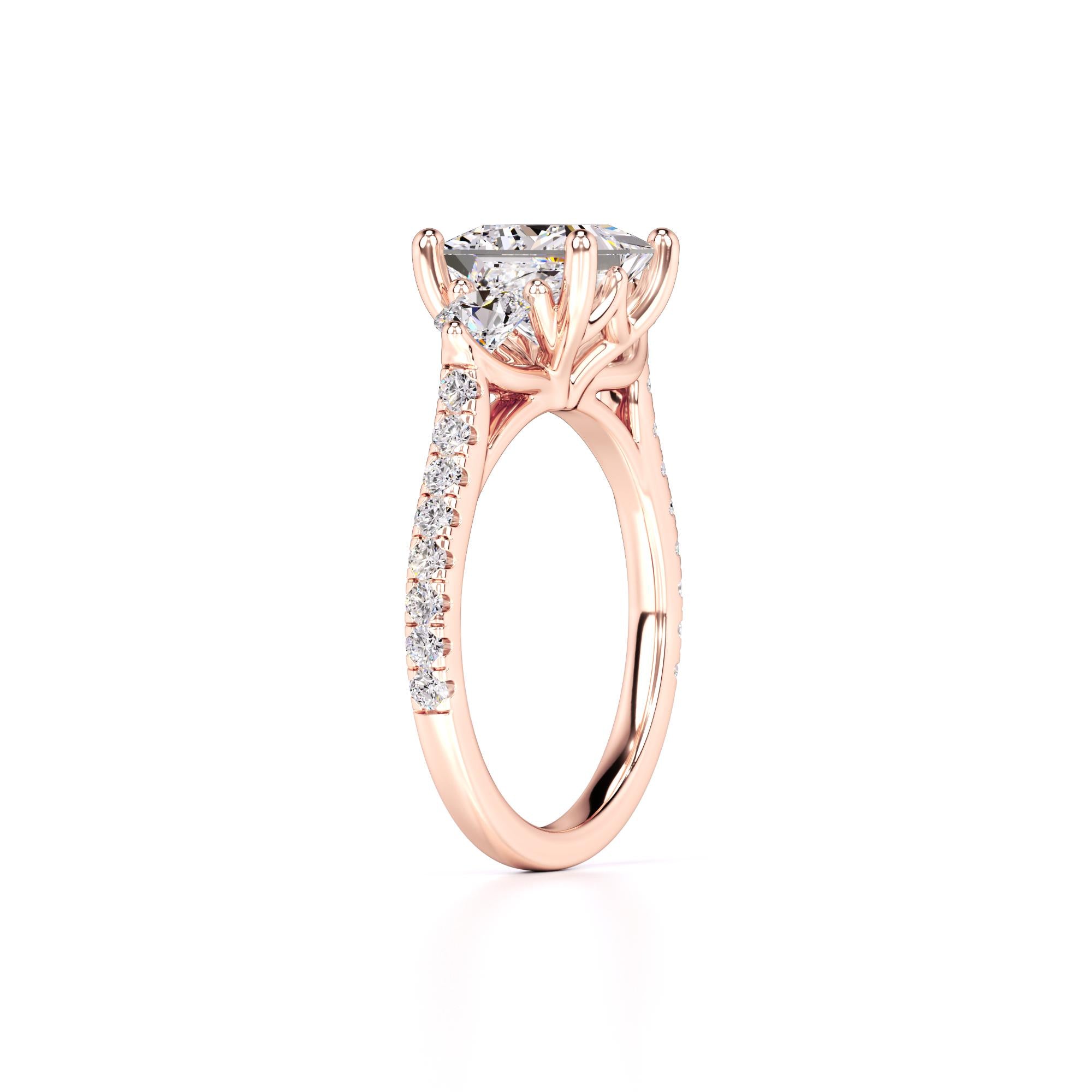 Saffron Lab Grown Diamond Ring | Rose Gold | 3