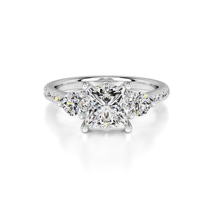 Saffron Lab Grown Diamond Ring | White Gold | 1