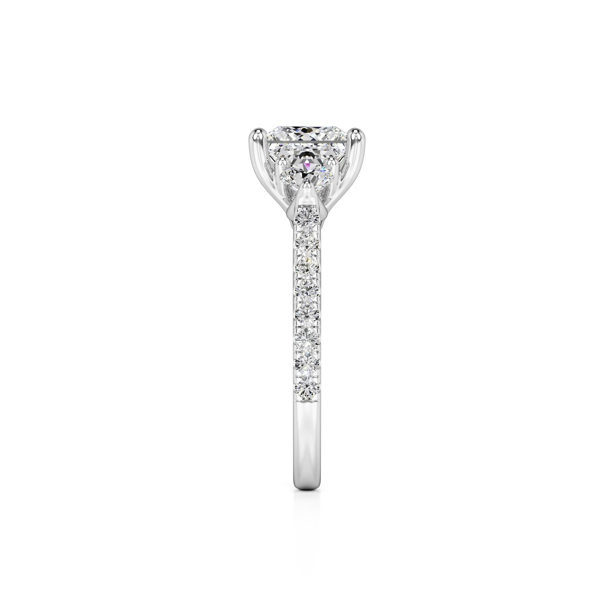 Saffron Lab Grown Diamond Ring | White Gold | 4